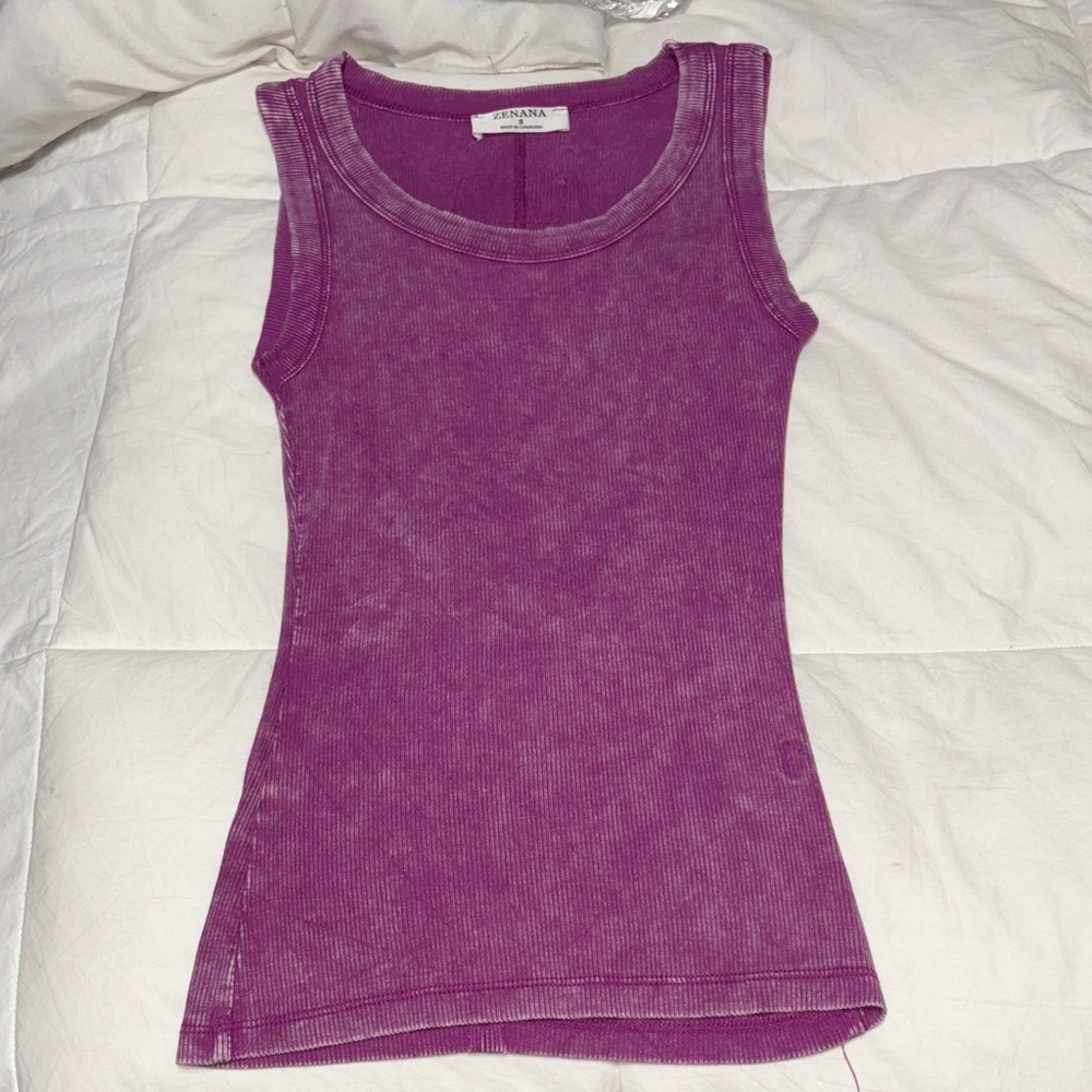 Zenana Women’s Purple Tank top Size Small